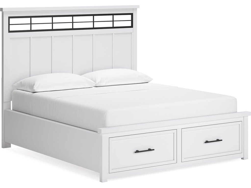 Ashbryn California King Panel Storage Bed, Dresser and Mirror - image 1