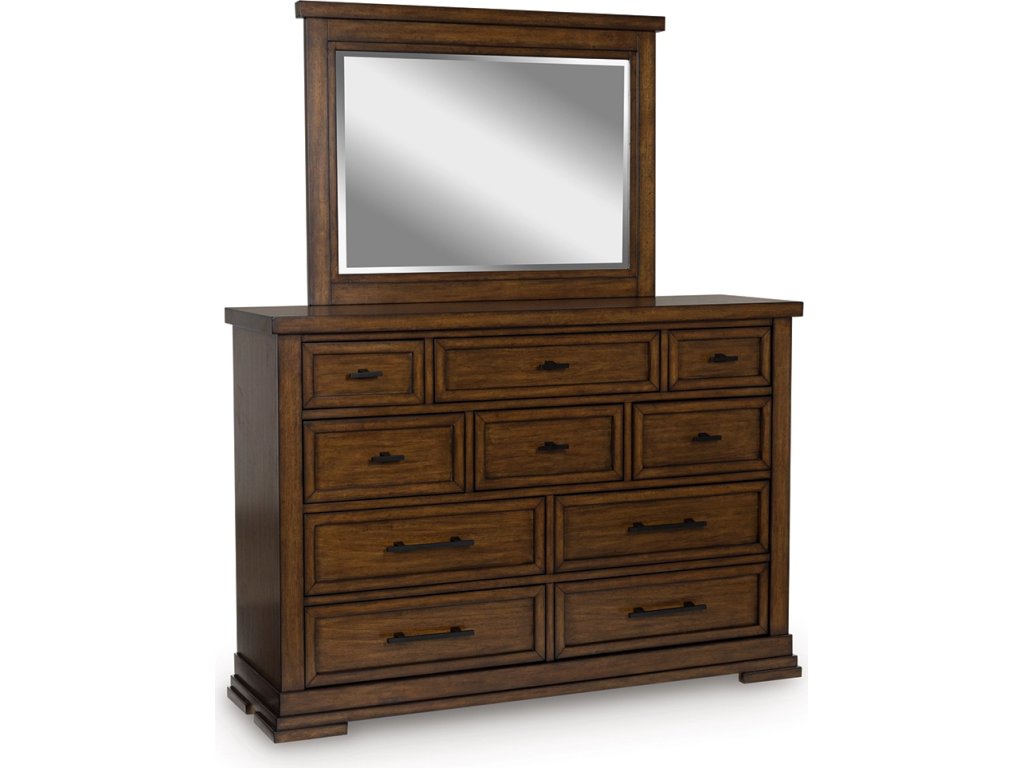 Taffenbrook Queen Panel Storage Bed, Dresser and Mirror - image 2