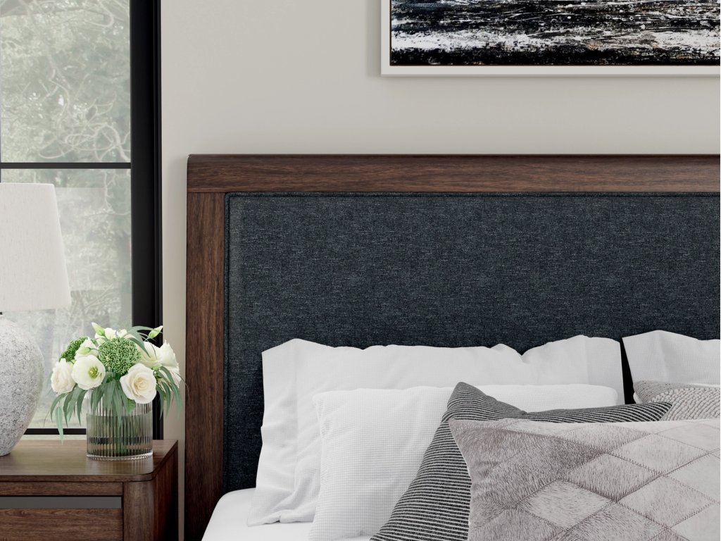 Dilenno Queen Upholstered Panel Bed - image 4