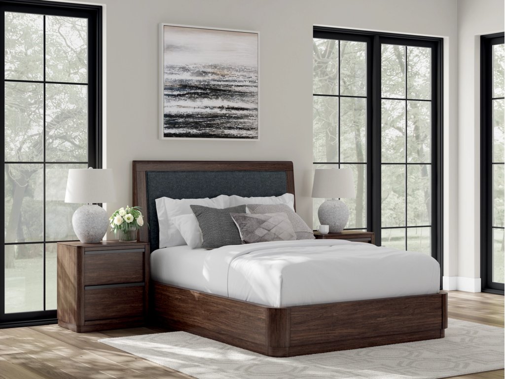 Dilenno Queen Upholstered Panel Bed - image 1