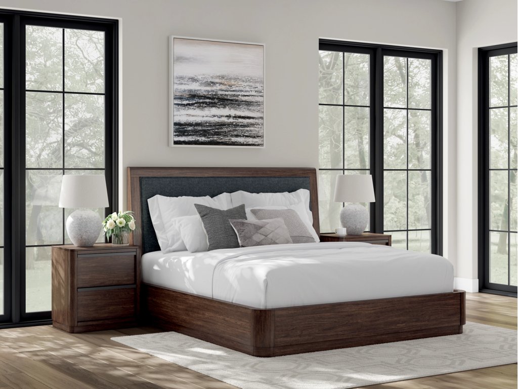 Dilenno King Upholstered Panel Bed - image 1