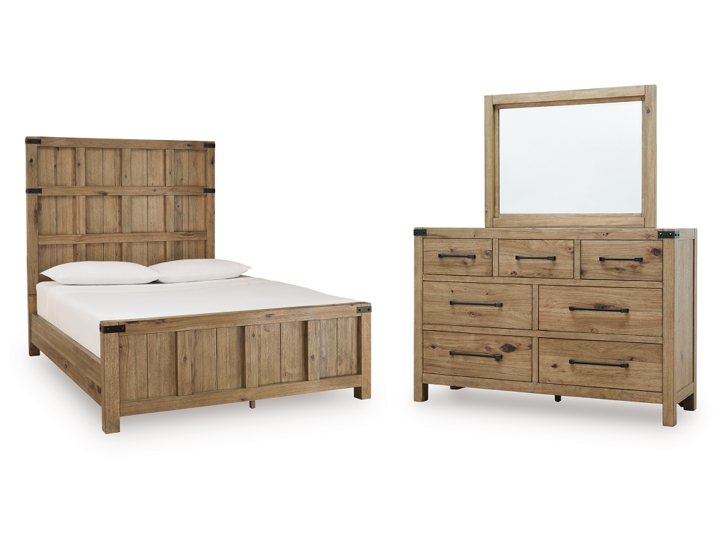 Ridgester Queen Panel Bed, Dresser and Mirror - main image