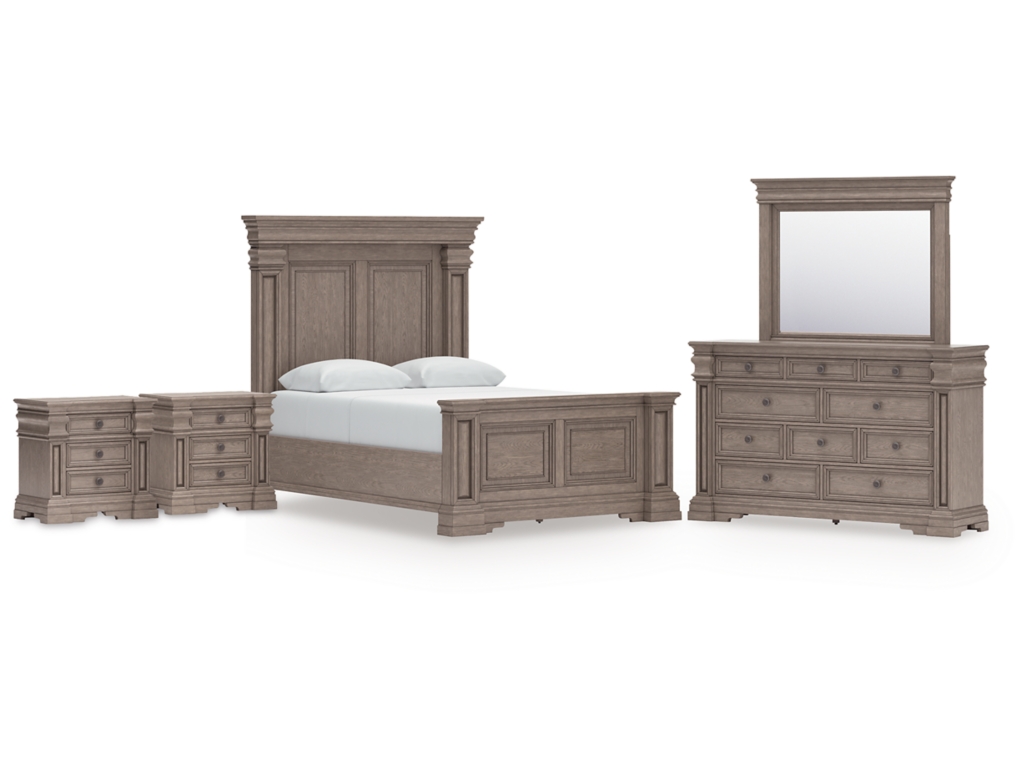 Blairhurst Queen Panel Bed, Dresser, Mirror and 2 Nightstands - main image