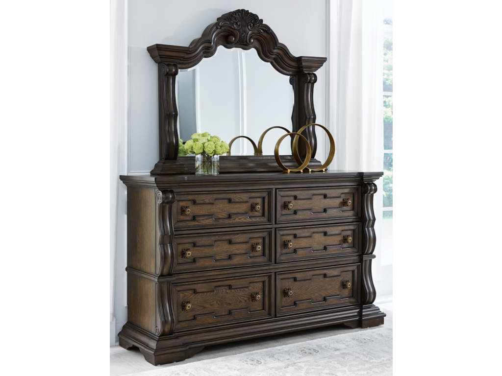 Maylee Queen Panel Bed, Dresser, Mirror, Chest and 2 Nightstands - image 3