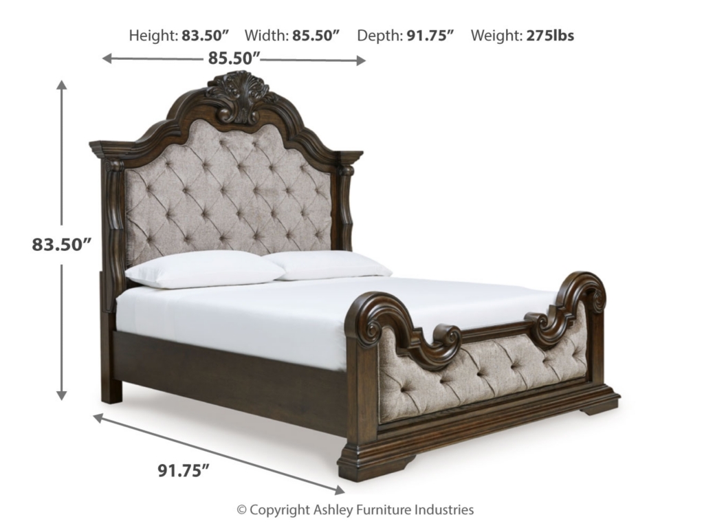 Maylee King Upholstered Panel Bed, Chest and 2 Nightstands - image 10