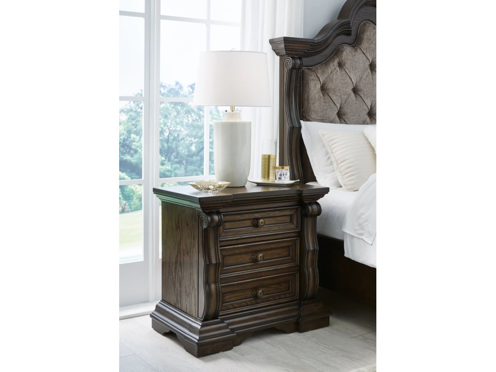 Maylee King Upholstered Bed, Dresser, Mirror, Chest and 2 Nightstands - image 24