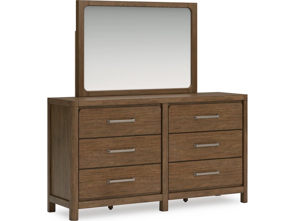 Cabalynn California King Panel Bed with Storage, Dresser and Mirror - image 2