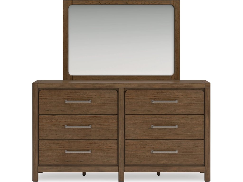 Cabalynn California King Panel Bed with Storage, Dresser and Mirror - image 1