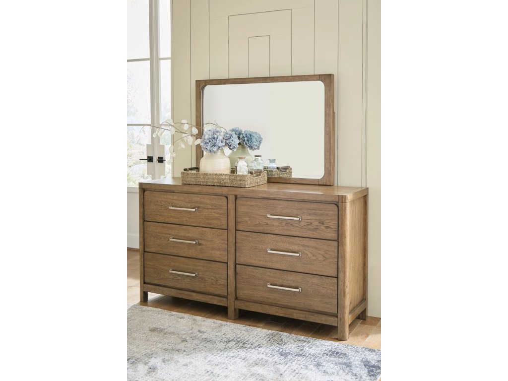 Cabalynn California King Panel Bed with Storage, Dresser and Mirror - image 15