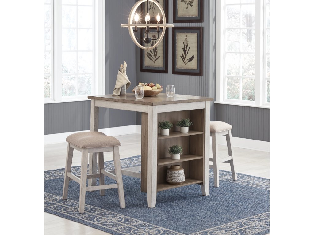 Skempton Counter Height Dining Table and Bar Stools (Set of 3) - image 1