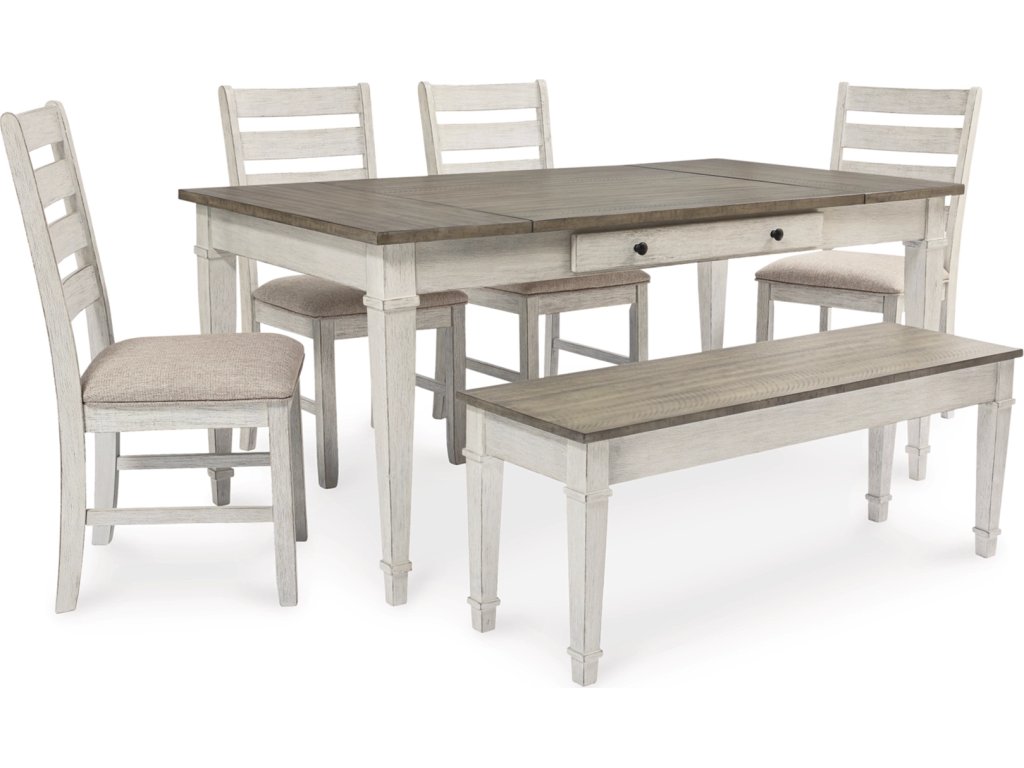 Skempton Dining Table, 4 Chairs, and Bench - image 1