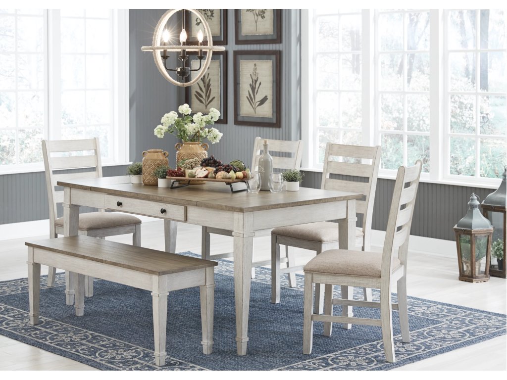 Skempton Dining Table, 4 Chairs, and Bench - main image