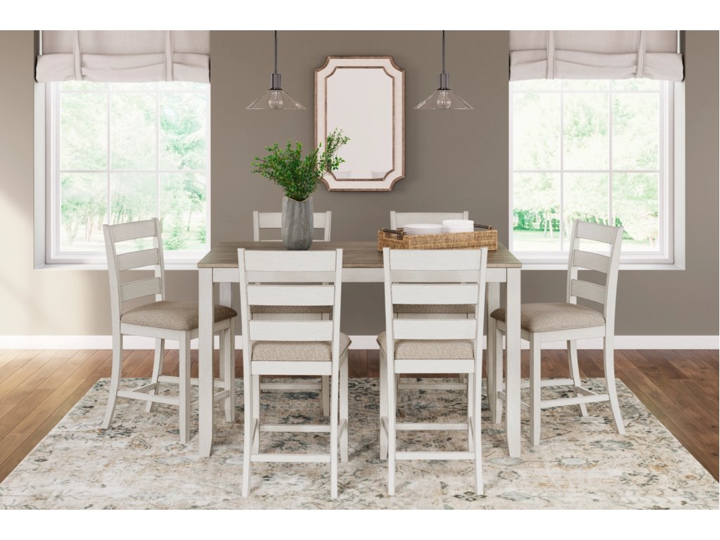 Skempton Counter Height Dining Table and Bar Stools (Set of 7) - image 1