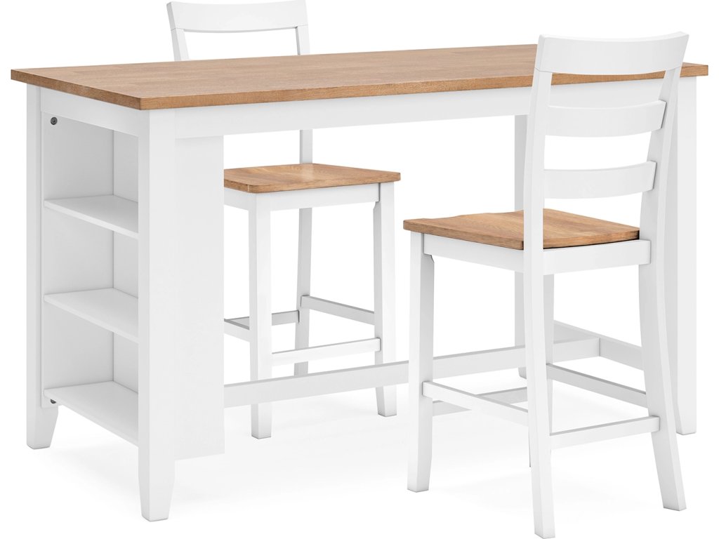 Gesthaven Counter Height Dining Table and 2 Barstools - main image