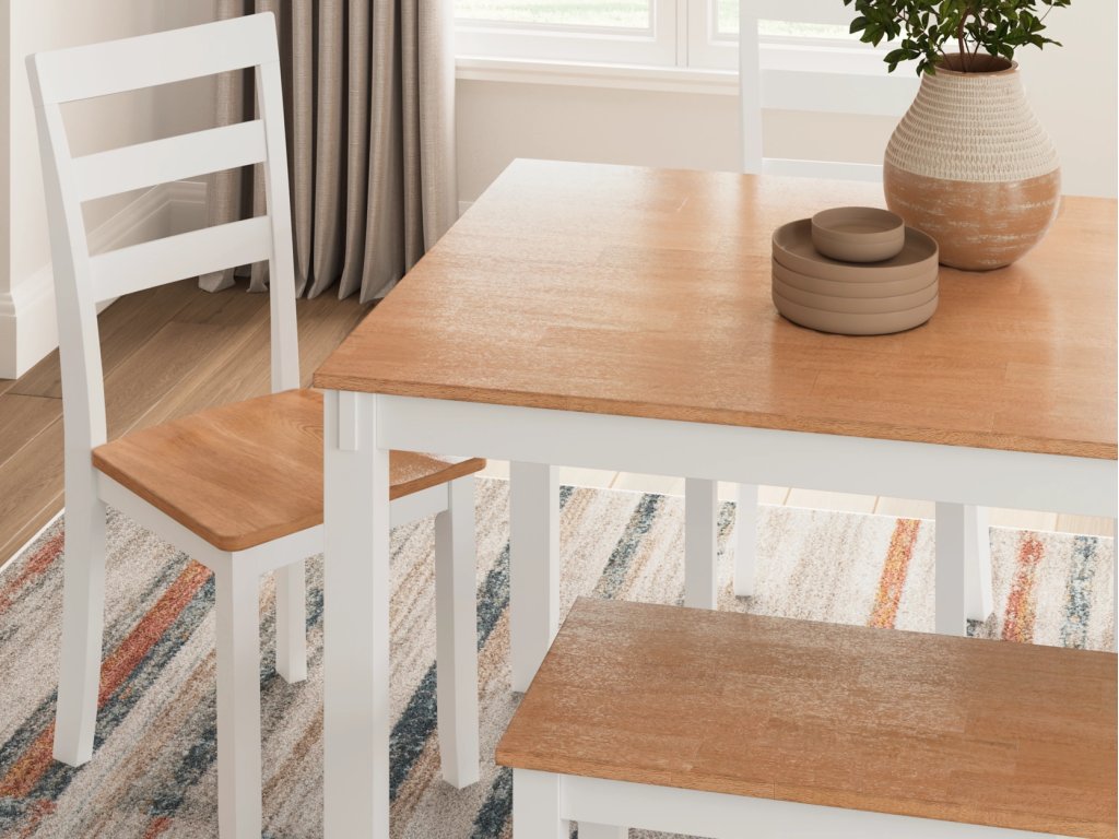 Gesthaven Dining Table with 4 Chairs and Bench (Set of 6) - image 4