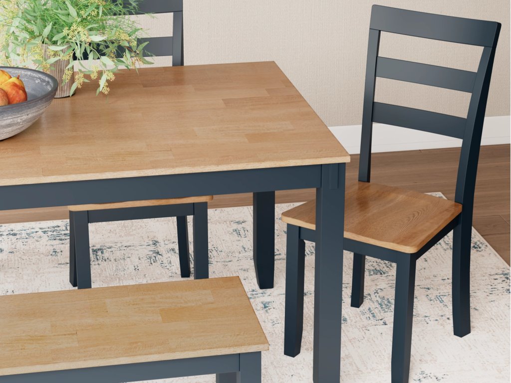 Gesthaven Dining Table with 4 Chairs and Bench (Set of 6) - image 4