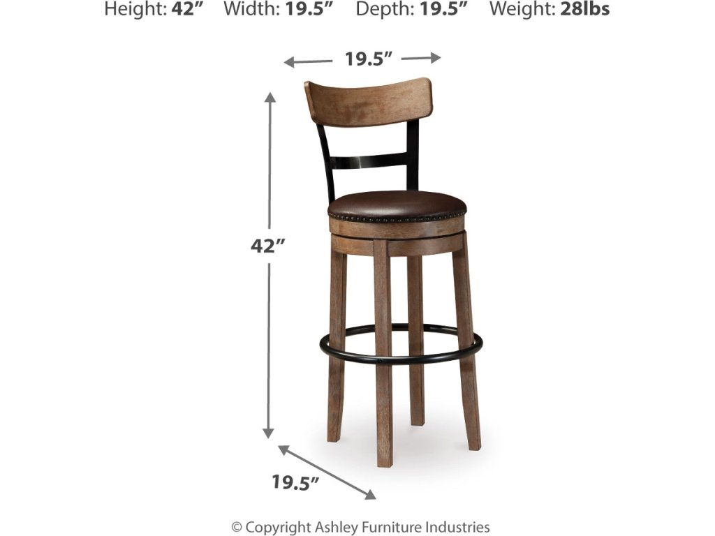 Pinnadel Bar Height Bar Stool - image 2