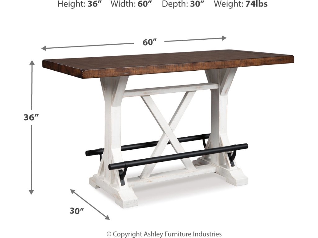 Valebeck Counter Height Dining Table and 2 Barstools - image 4