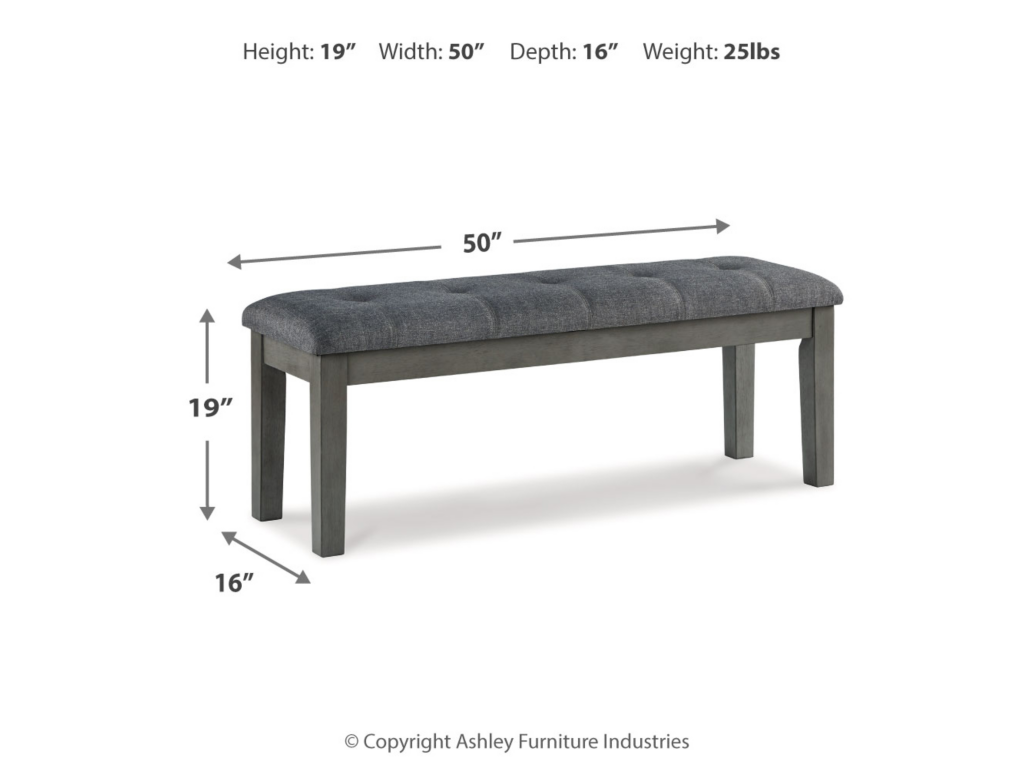 Hallanden 50" Dining Bench - image 3