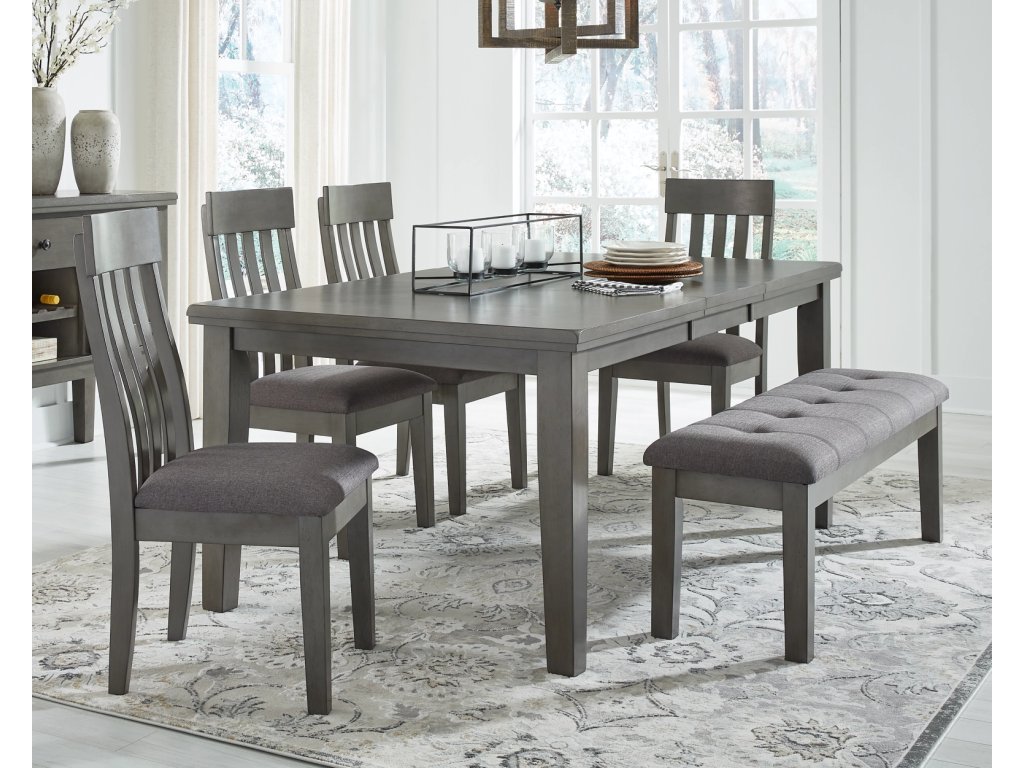Hallanden Dining Table, 4 Chairs, and Bench - main image