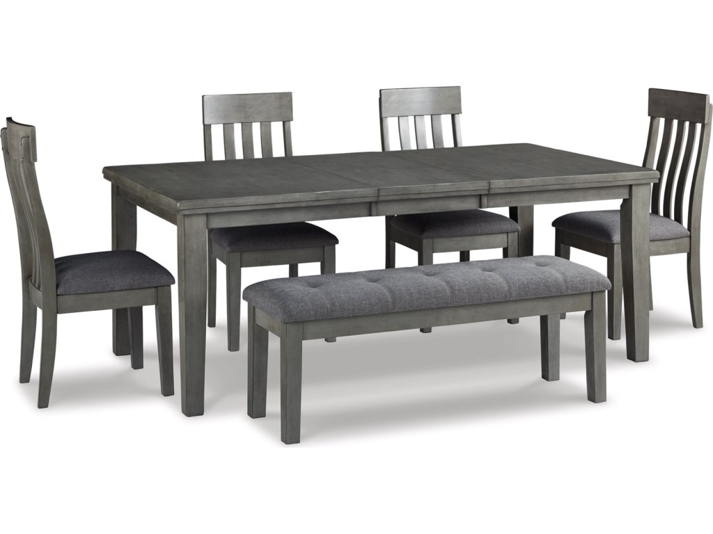 Hallanden Dining Table, 4 Chairs, and Bench - image 1