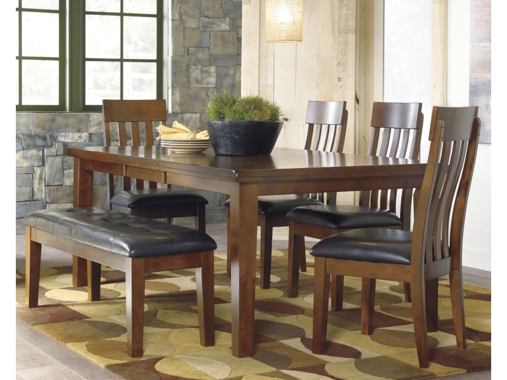 Ralene Dining Table and 4 Chairs and Bench - image 1