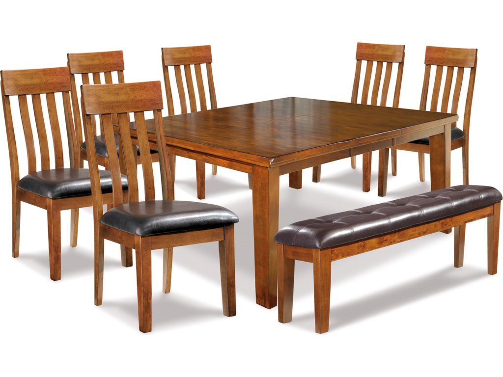 Ralene Dining Table and 6 Chairs and Bench - main image