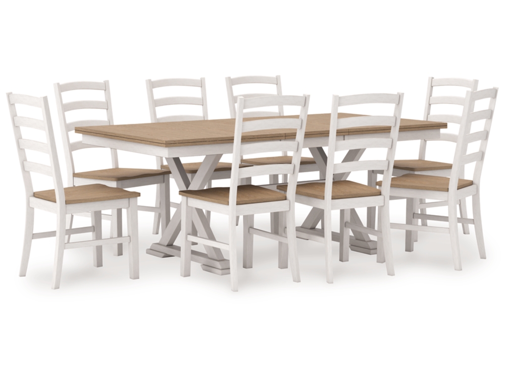 Purlaney Extension Dining Table and 8 Chairs - main image