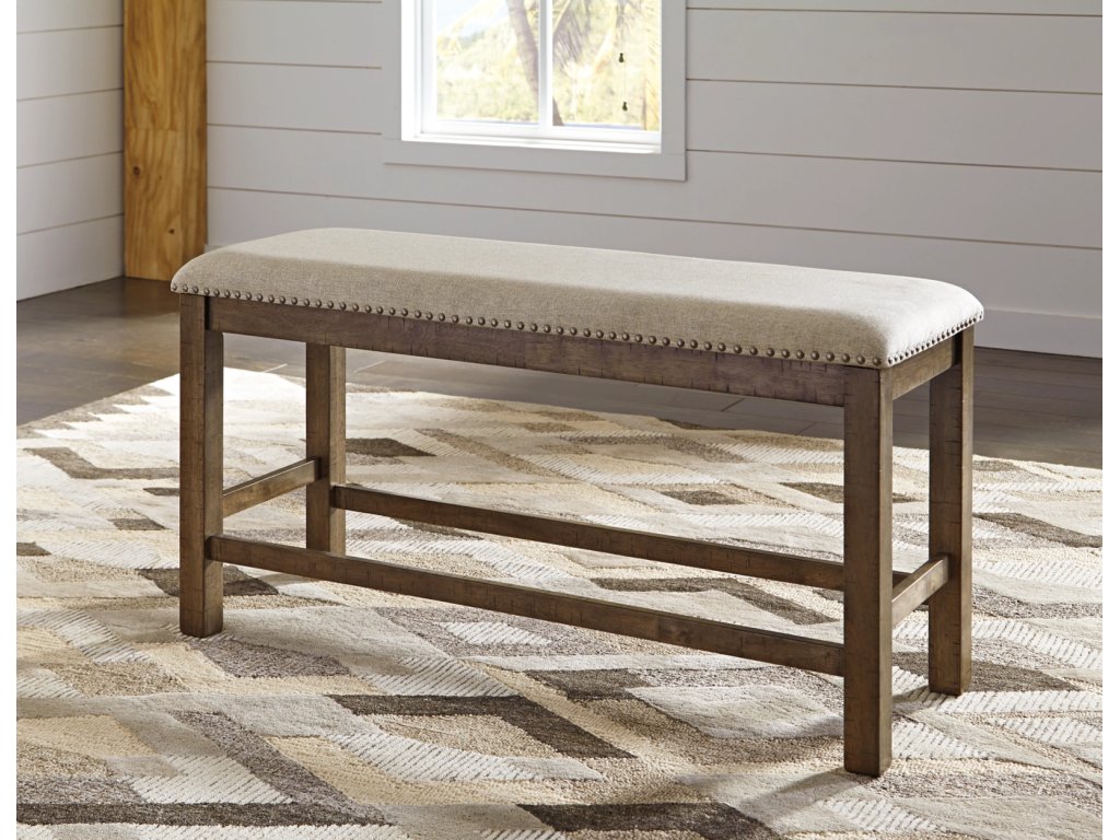 Moriville Counter Height Dining Table with 4 Barstools, Bench, and Server - image 14