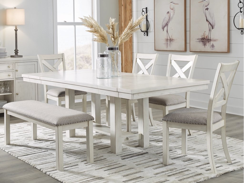 Robbinsdale Dining Table, 4 Chairs and Bench - main image