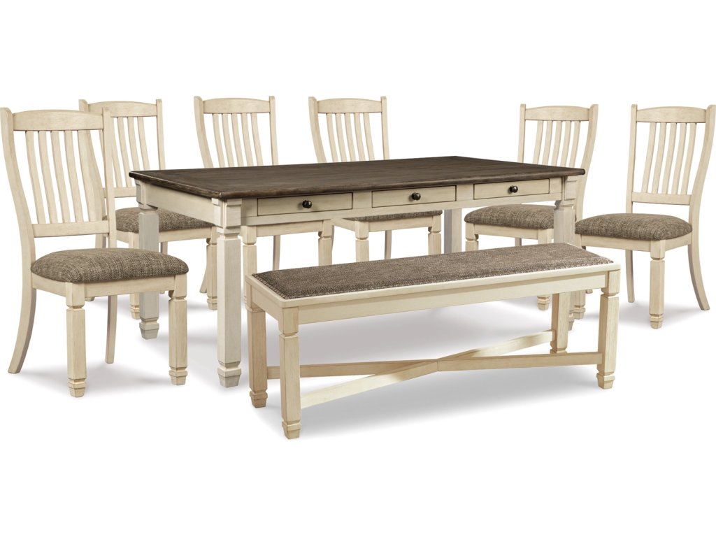 Bolanburg Dining Table, 6 Chairs, and Bench - main image
