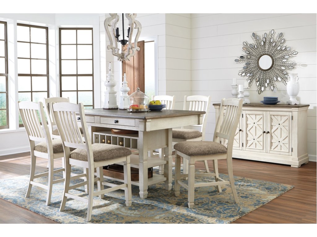 Bolanburg Counter Height Dining Table and 6 Barstools with Server - main image