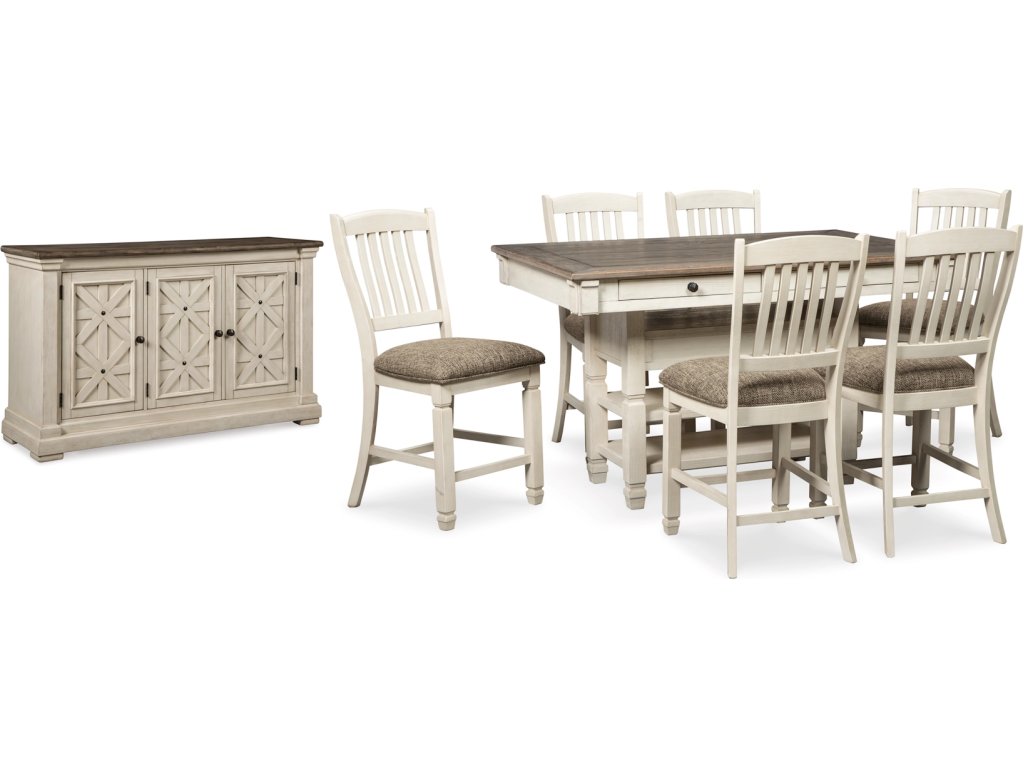 Bolanburg Counter Height Dining Table and 6 Barstools with Server - image 1