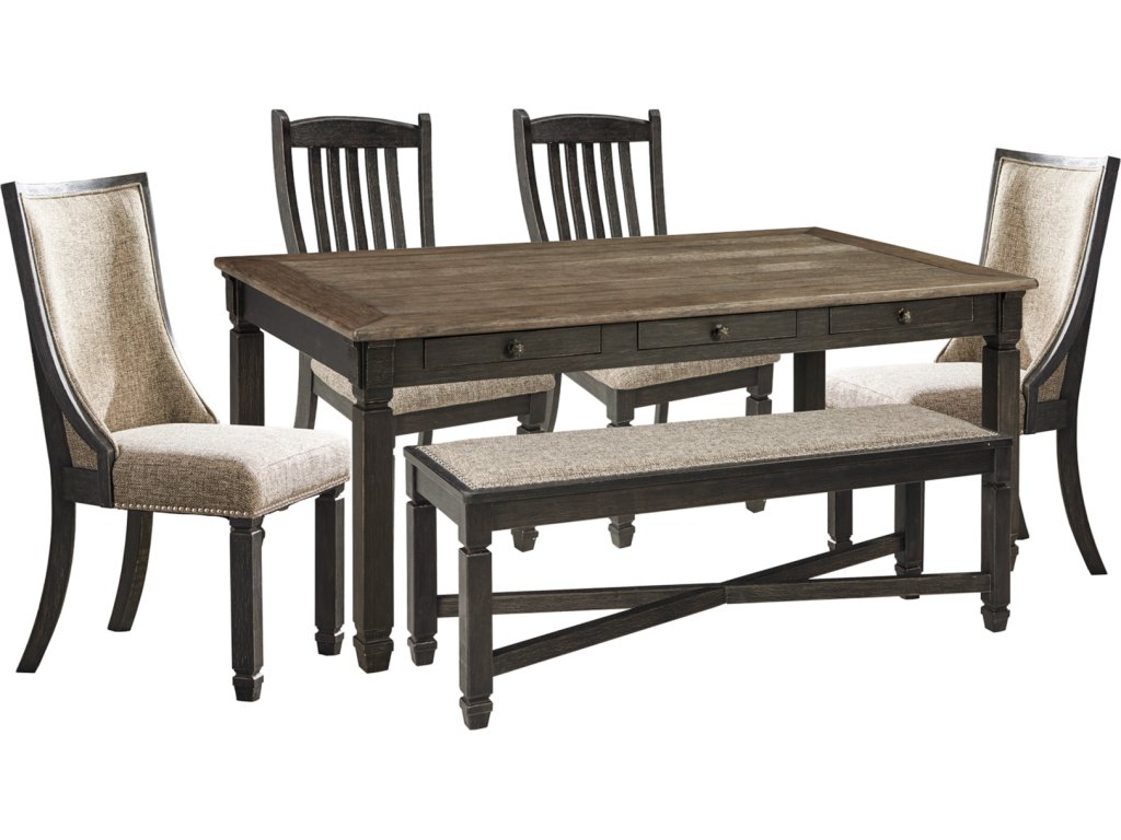 Tyler Creek Dining Table with 4 Chairs and Bench - main image