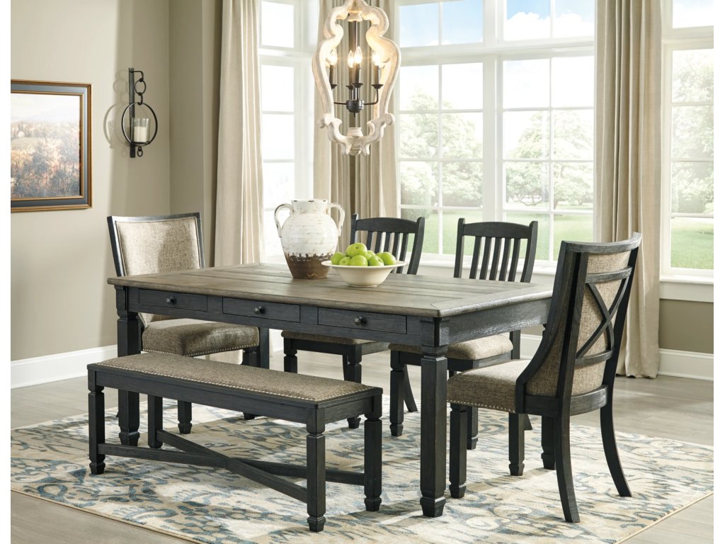 Tyler Creek Dining Table with 4 Chairs and Bench - image 1