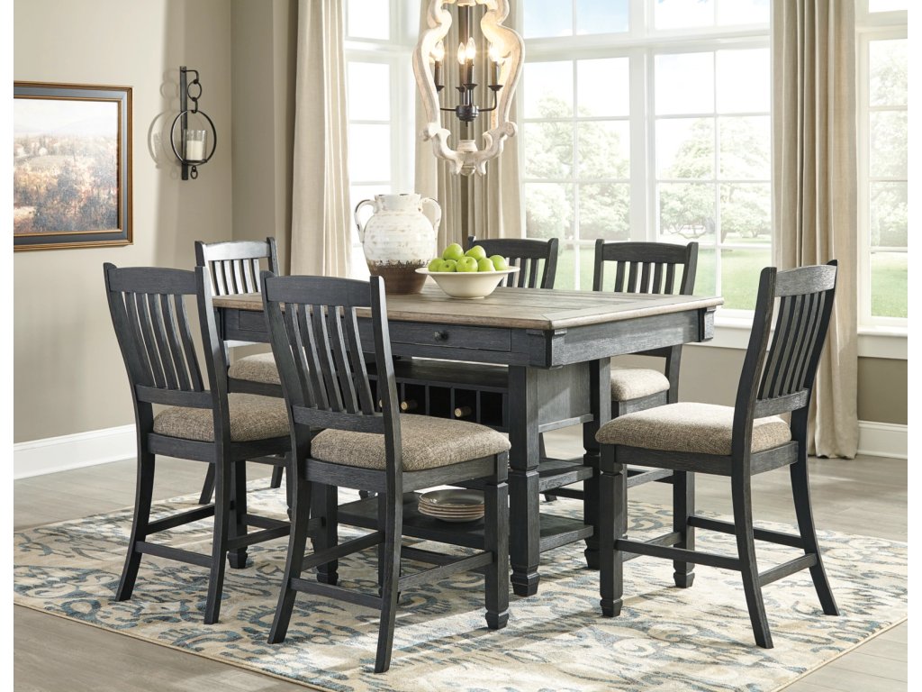 Tyler Creek Counter Height Dining Table and 6 Barstools - main image