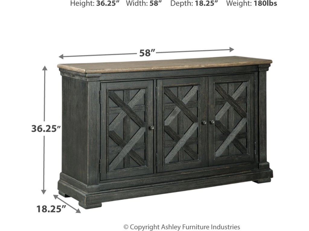 Tyler Creek Counter Height Dining Table and 4 Barstools with Server - image 11