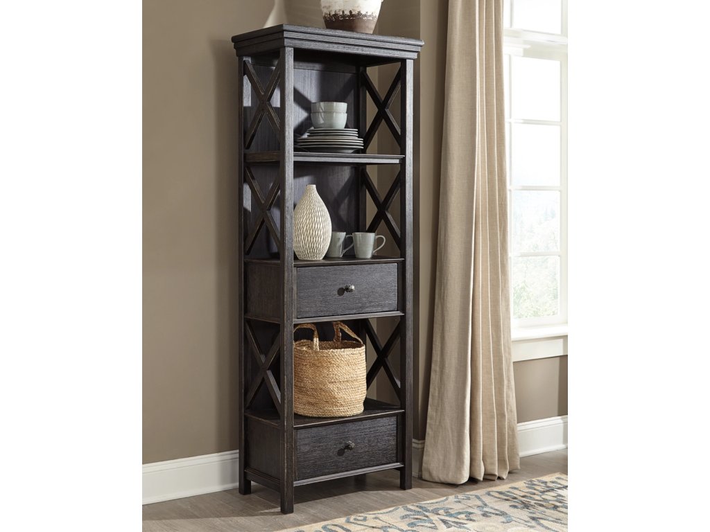 Tyler Creek Counter Height Table with 4 Barstools, Server and Display Cabinet - image 18