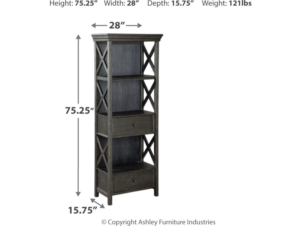 Tyler Creek Counter Height Table with 4 Barstools, Server and Display Cabinet - image 12