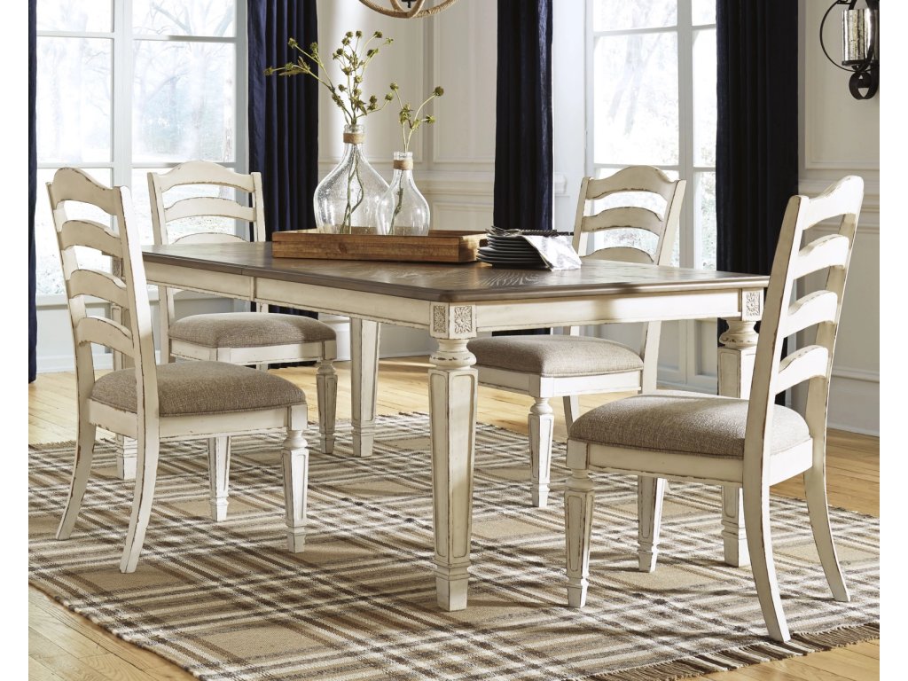 Realyn Extension Dining Table and 4 Chairs - image 1