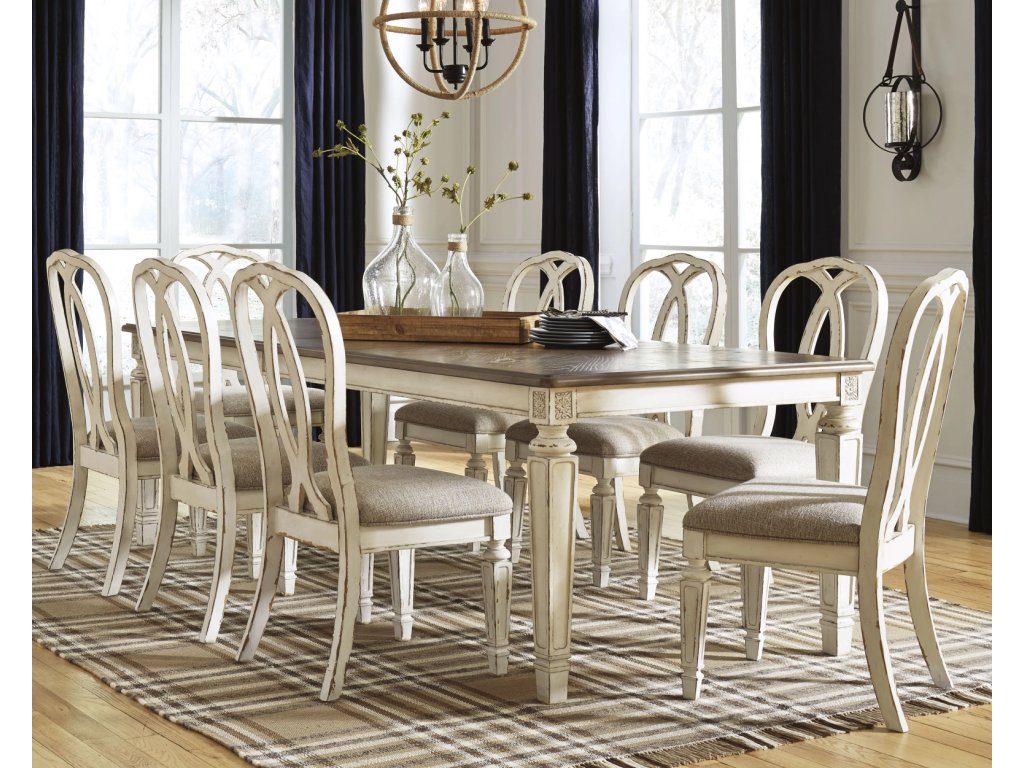 Realyn Dining Extension Table and 8 Chairs - image 1
