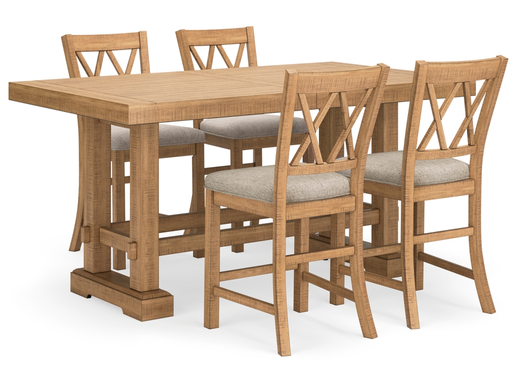 Havonplane Counter Height Extension Dining Table and 4 Barstools - main image