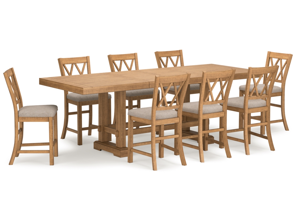 Havonplane Counter Height Dining Table and 8 Barstools - main image