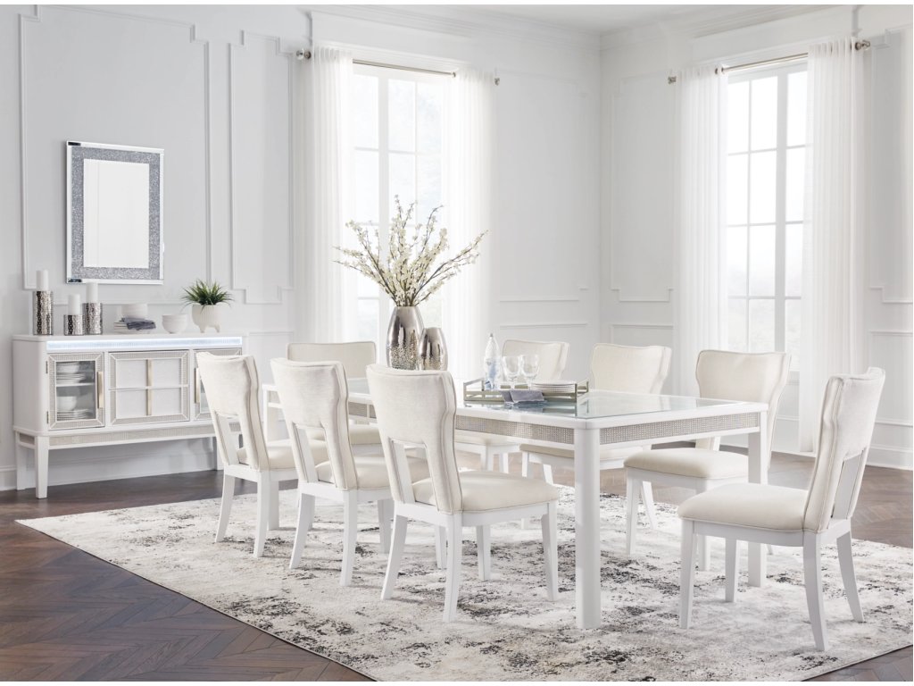 Chalanna Dining Table and 8 Chairs - main image