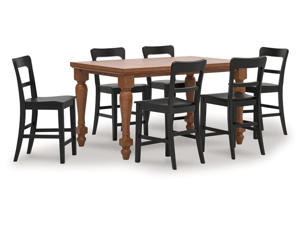 Greddinton Counter Height Dining Table and 6 Barstools - main image