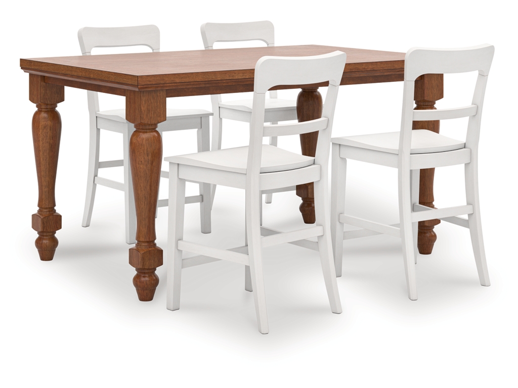 Greddinton Counter Height Dining Table and 4 Barstools - main image
