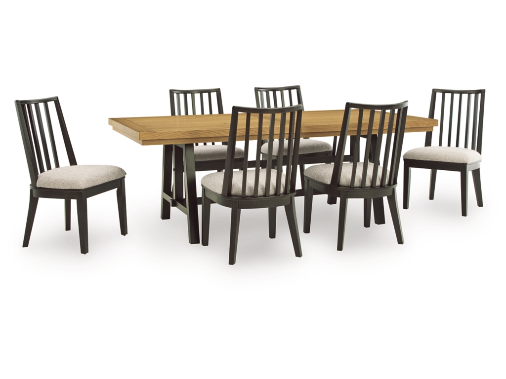 Galliden Extension Dining Table and 6 Chairs - main image