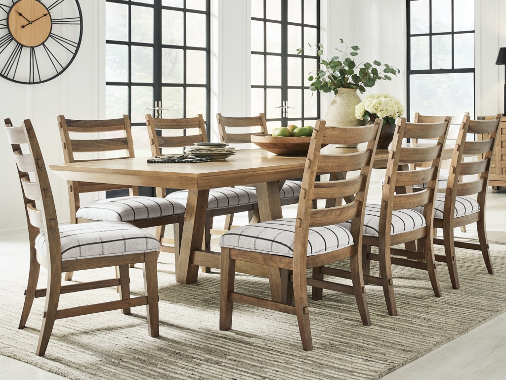 Ridgester Extension Dining Table and 8 Chairs - image 1