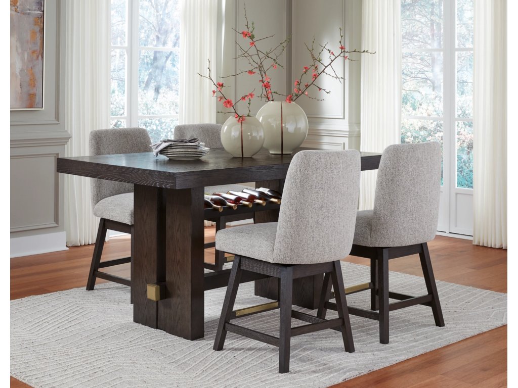 Burkhaus Counter Height Dining Table and 4 Barstools - main image