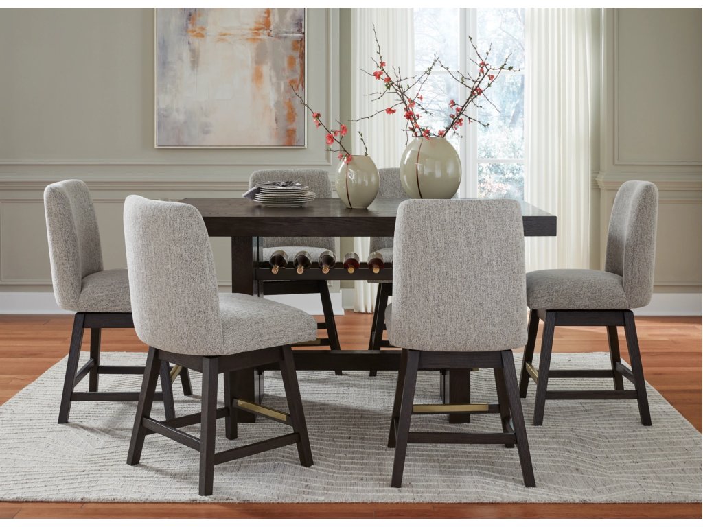 Burkhaus Counter Height Dining Table and 6 Barstools - image 3